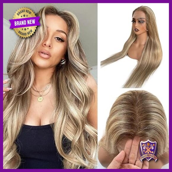 24 Inch Human Hair Lace Front Wig Glueless Pre Plucked HD Lace main image 4